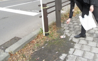 店舗の地域清掃活動