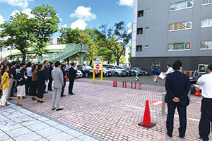 大規模避難訓練・初期消火体験の実施