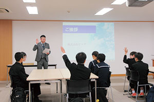 中学生の職場体験の受け入れ